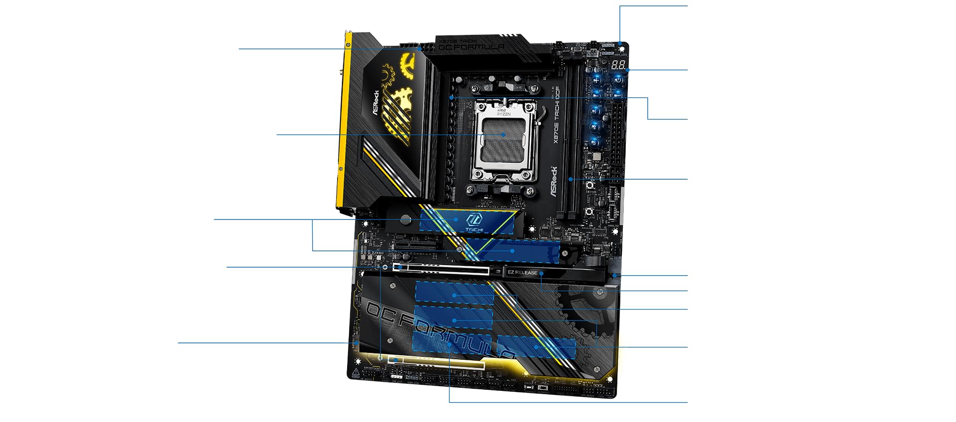 Amazon | ASRock X870E Taichi OCF ソケット AM5 ATX マザーボード AMD